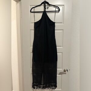 Idem ditto BLACK crochet midi dress. NEVER BEEN WORN. NEW WITH TAGS.